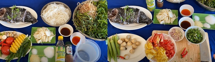 Nguyên liệu nấu canh chua cá song hay cá mú